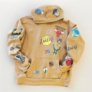 Hollister Authentic NBA Team Logo Basketball Pullover Hoodie Size Large